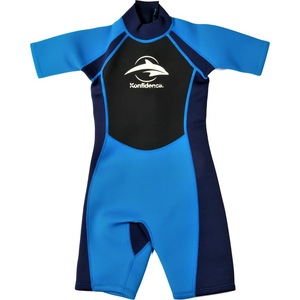 Costum Inot Din Neopren Pentru Copii Konfidence Shorty Wetsuit Blue 3 4 Ani Emag Ro