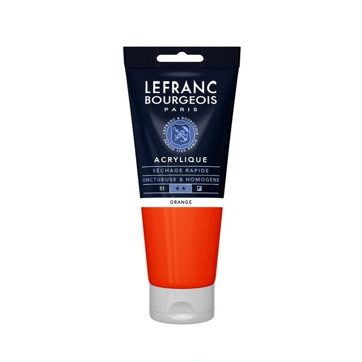 Finom akril szín, Lefranc & Bourgeois, narancs 201, 80ml