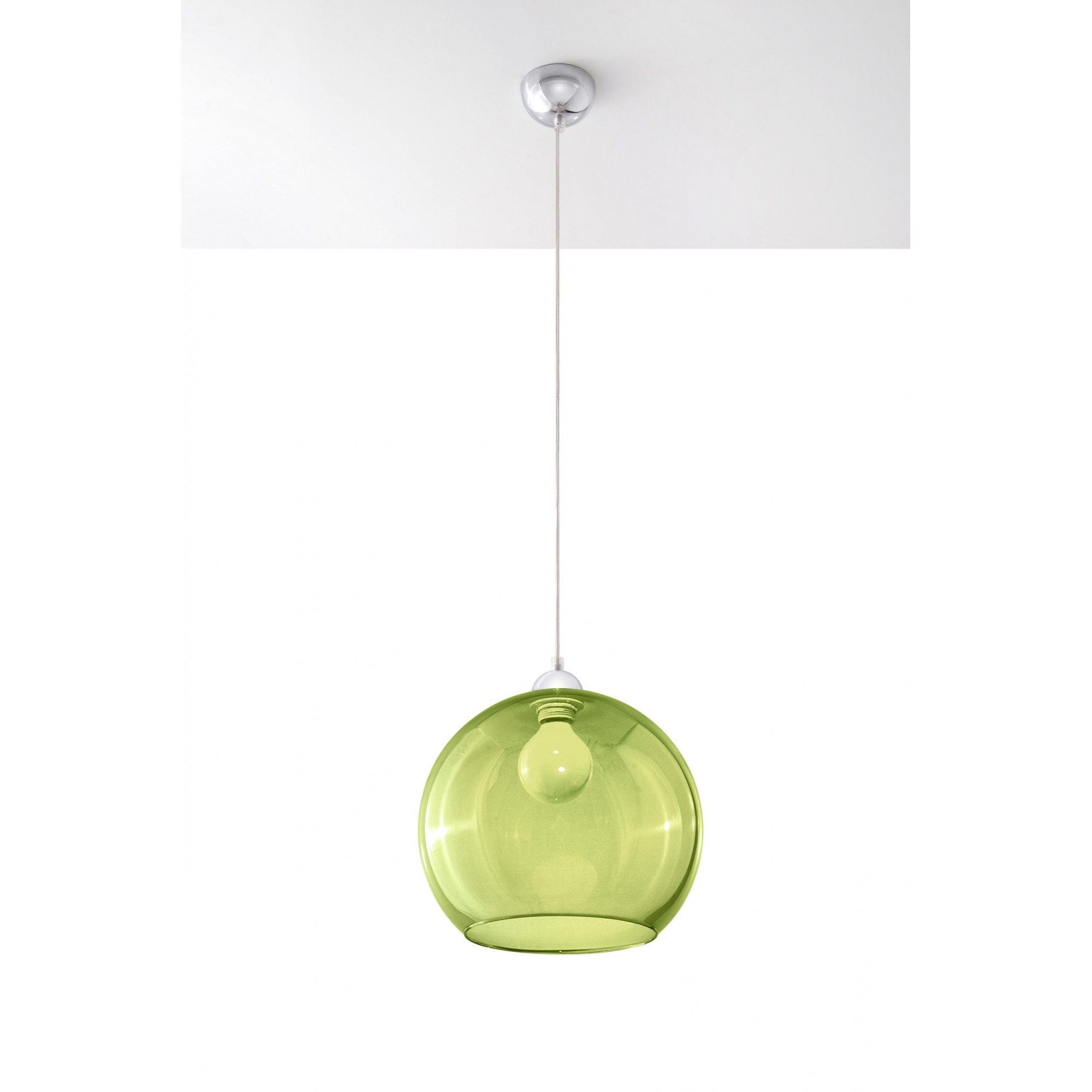 Pendul Sollux Lighting Ball E27, 60W, Modern Design, Verde