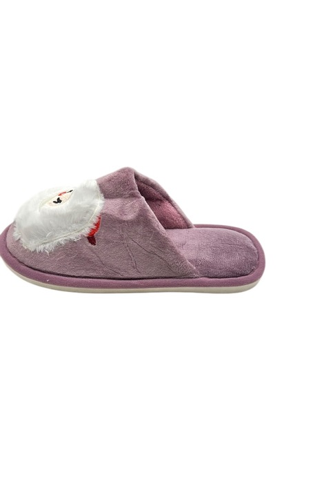 Papuci de casa cu motive de Craciun pentru femei, Tecos®, Mov, 36-37