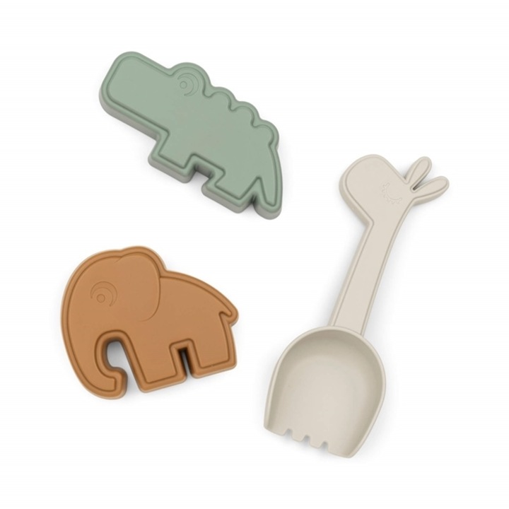 Homokozó játék szett, Done By Deer, 3 forma, többszínű, 12 hónap+