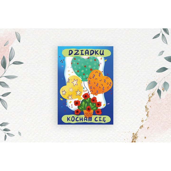 Laurka B6 Balony, Henry, creativa, cu text de urari, 5905701480524