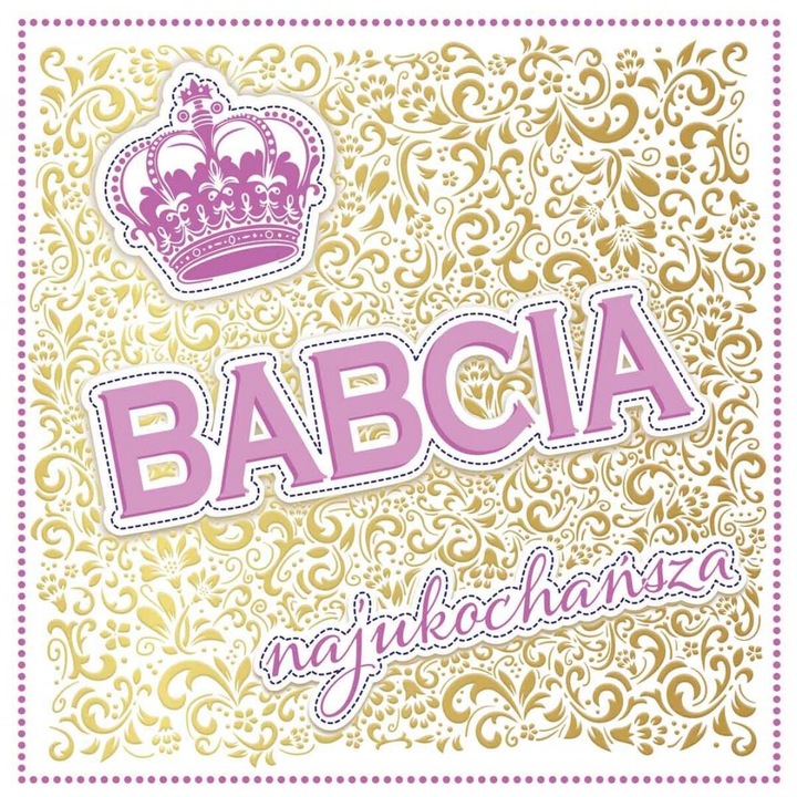 Karnet KW Korona Babcia, Henry, felicitare, set cu envelopa, 5905701487578