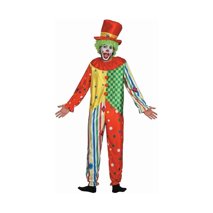 Costum de clovn Godan, multicolor