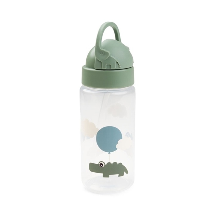 Done by Deer Happy Clouds gyermek kulacs, zöld, 350 ml
