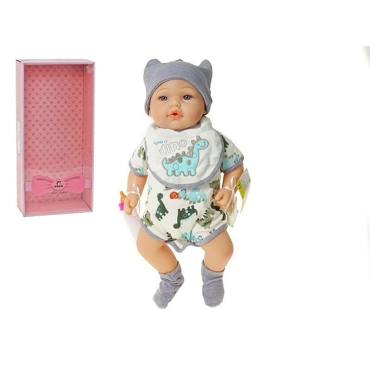 Játékbaba, 40 cm, Adar, lengyel nyelvű hanggal, énekel és beszél, dobozban