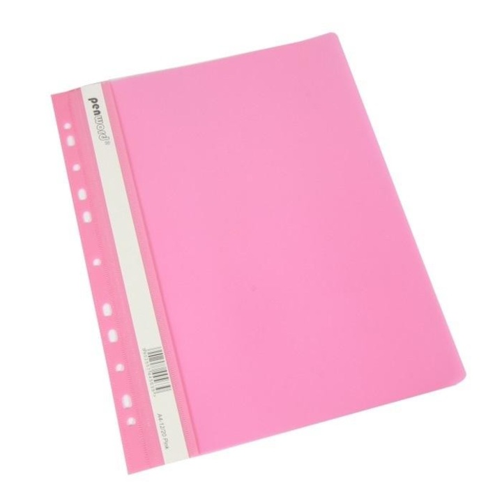 Set 20 dosare, POLSIRHURT, A4 cu perforare roz