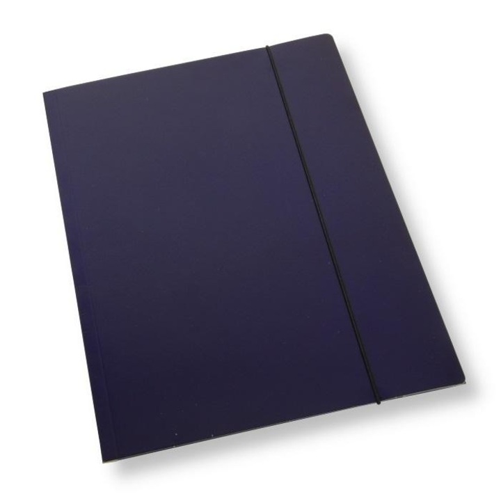 Set 10 mape, A4 cu banda elastica, lac bleumarin, 350 g/m², PENWORD