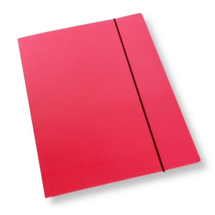 Set 10 mape, PENWORD, A4 cu banda elastica, roz, 350 g/m²