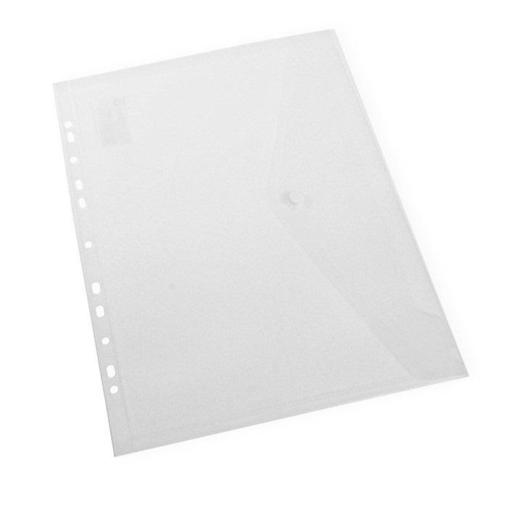 Dosar plic A4 cu perforare europeana, incolor, PENWORD