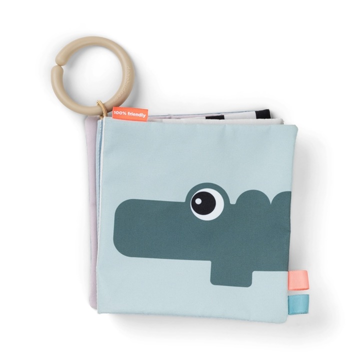 Puha összehajtható könyv Done By Deer Deer Friends, többszínű, 66x13,5 cm