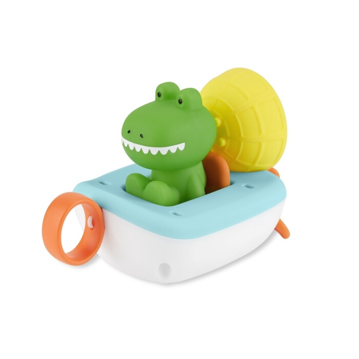 Fürdőjáték, Skip Hop, Krokodil a csónakban, 3 darabos készlet, többszínű, 15x8x9cm