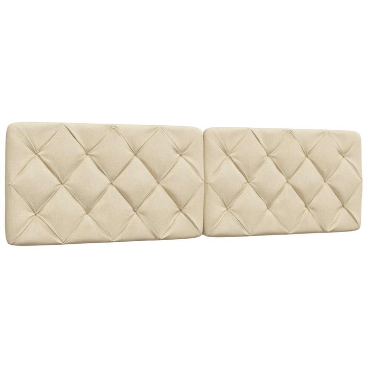 Perna pentru tablie de pat vidaXL, crem, 180 cm, material textil, 2.3 Kg 4019238