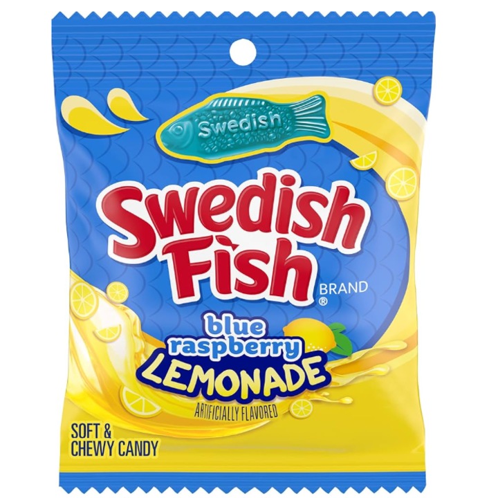 Swedish Fish Blue Raspberry Lemonade 102 g, Jeleuri