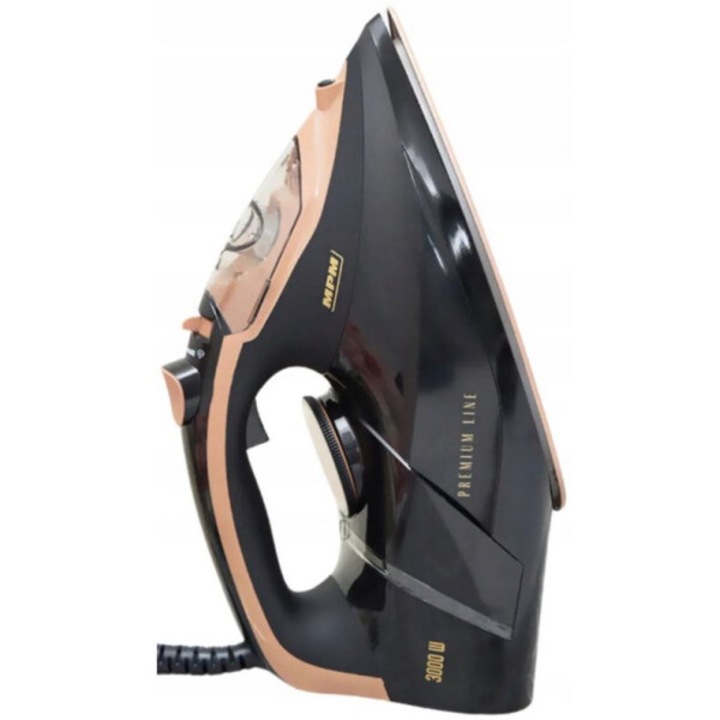 Fier de calcat - MPM MZE-24/C - 3000 W, negru-maro, talpa ceramica