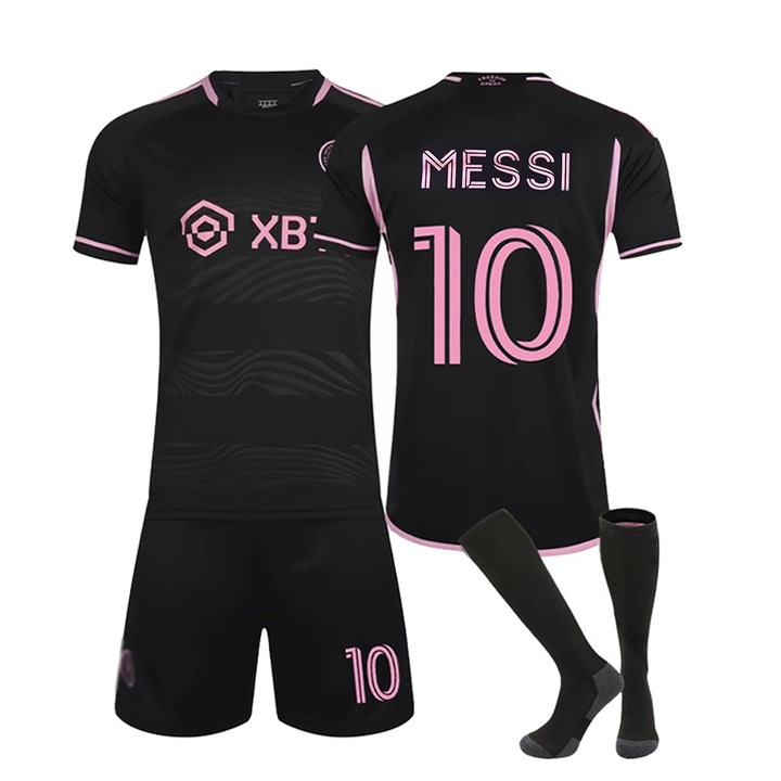 Детско спортно облекло, Детски комплект фланелки за футболни тренировки, Комплект футболни фланелки за гости на Маями, Комплект футболни тренировки за деца за деца, Футболни фланелки 23/24