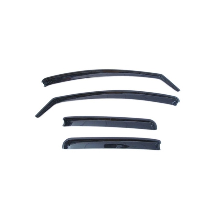 idealSTORE ветробрани за Honda CR-V 3, 2007-2012 5 врати, Монтаж отпред и отзад, Transparent smoke color, Гъвкав и устойчив на UV лъчи материал, с щипки