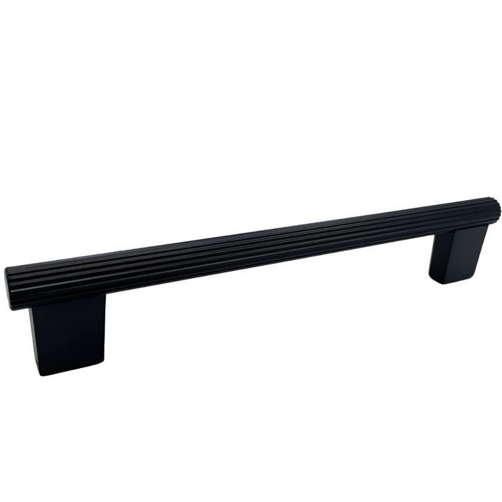 Maner pentru mobila Veteo, finisaj negru grafit, L:190 mm