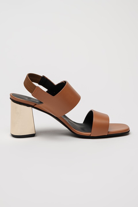 Furla, Vastag sarkú bőrszandál, Fahéjbarna