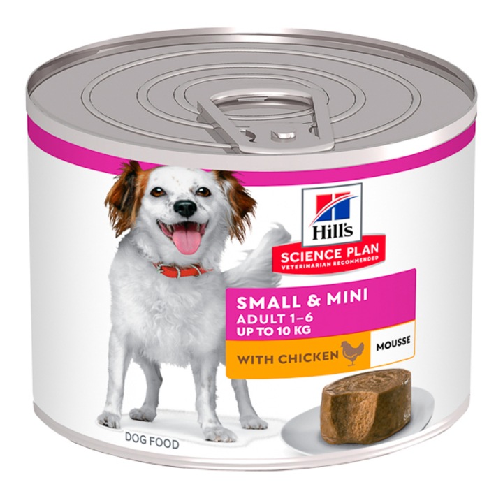 Hrana pentru caini Hill's SP Canine Adult Small & Mini Mousse Chicken 200 g