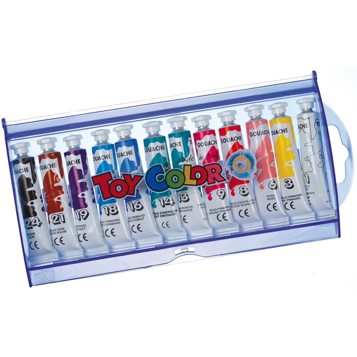 Боя темперна Toy Color 641 12 цвята 12мл