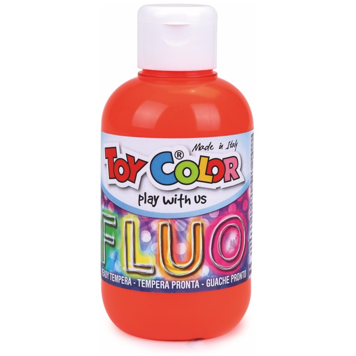 Боя темперна Toy Color Fluo оранжева 250мл