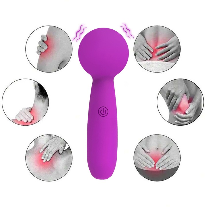 Vibrator pentru femei Wanyan® Jucarii sexuale, 10 moduri de vibratie, masaj in mod electric, Stimulatori pentru mamelon si clitoris si pentru punctul G, silicon Medical, voilet