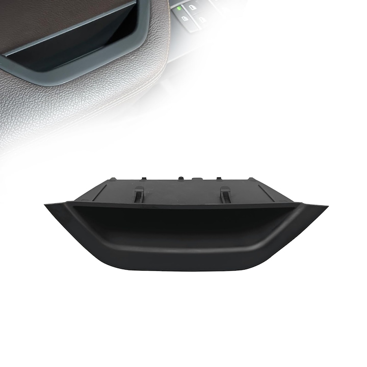 Capac protectie manere usa interior, plastic/policarbonat, pentru BMW X3, partea stanga fata, negru