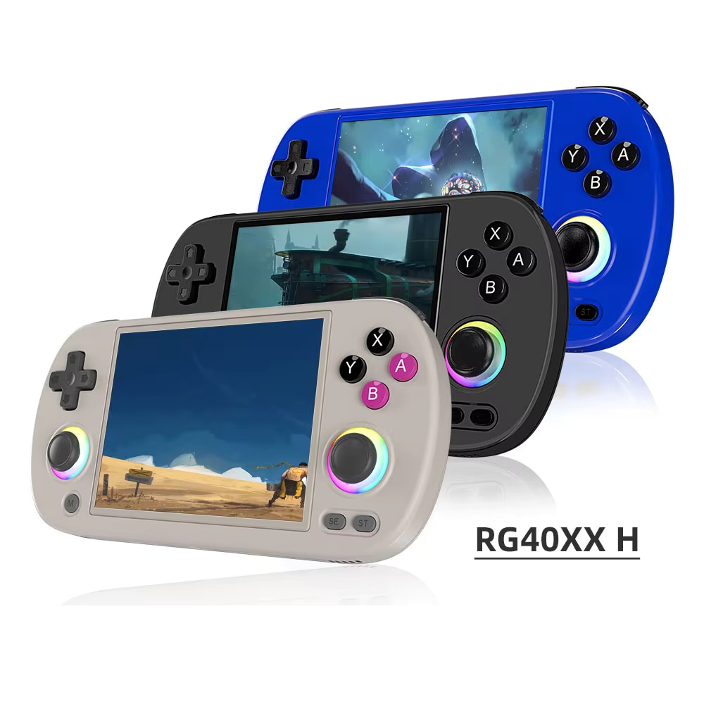 Anbernic RG40XX-H ゲームコンソール Consola retro portabila ANBERNIC RG40XX H cu jocuri, quad core