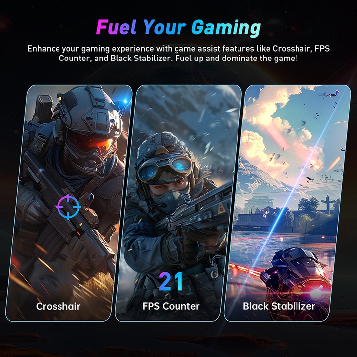 KTC gaming monitor, H32S17F, 32", 240 Hz, Full HD 1920x1080, ívelt, kontraszt 3500:1, fekete