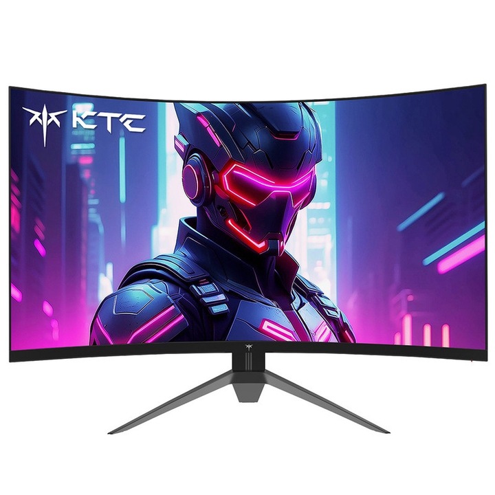 KTC gaming monitor, H32S17F, 32", 240 Hz, Full HD 1920x1080, ívelt, kontraszt 3500:1, fekete