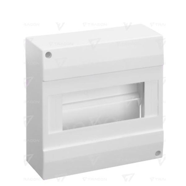 Tracon EDFK81AN EDFK kiselosztó fk. 1x8 modul ajtó nélkül IP40 EDFK-8/1AN 8KE