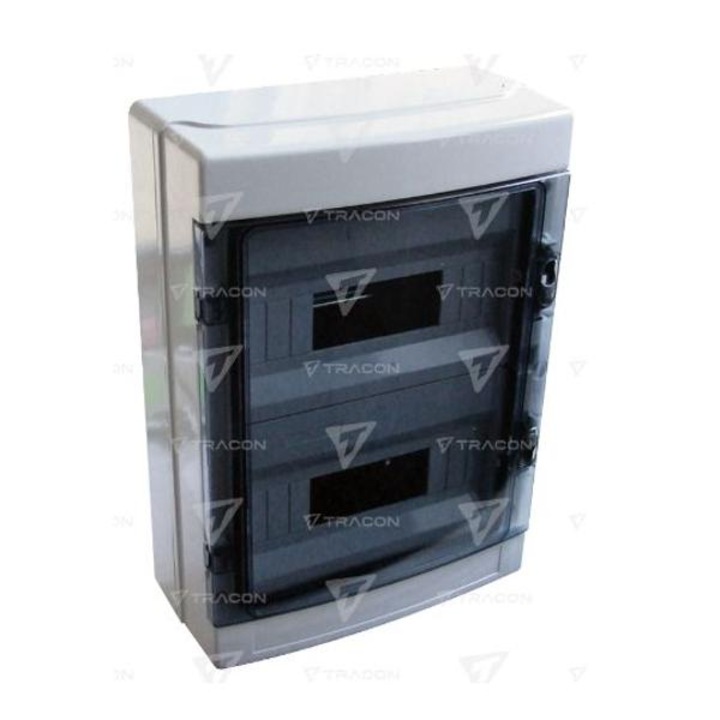 Distribuitor Tracon EDFKIP65122 EDFKIP65 exterior perete 2x12mod usa de fum IP65 EDFKIP65-12/2 24KE