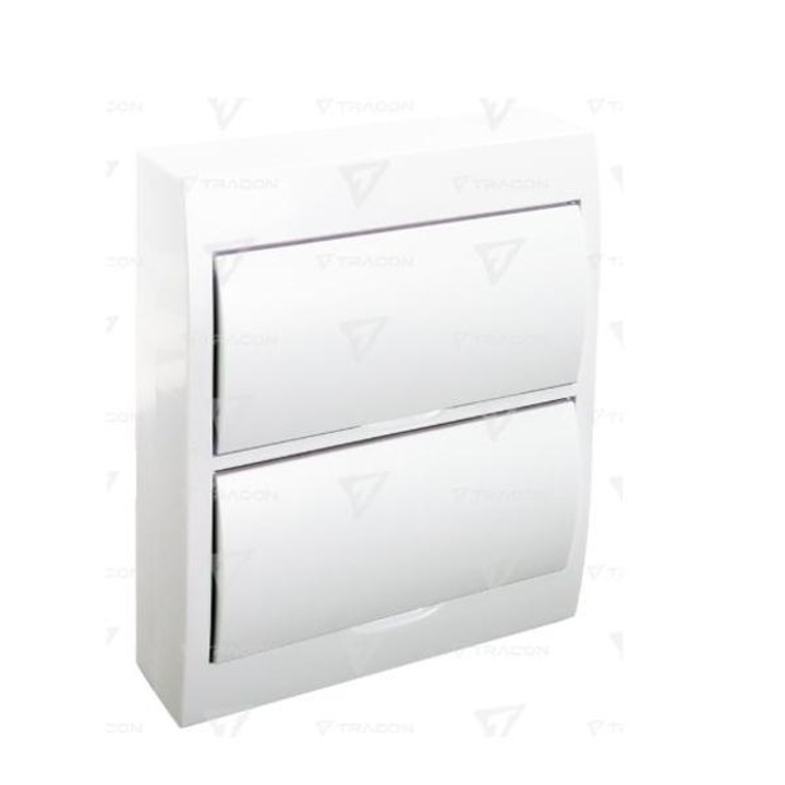 Tracon EDFKN122 EDFK distribuitor perete exterior 2x12mod usa solida IP40 EDFKN-12/2 24KE
