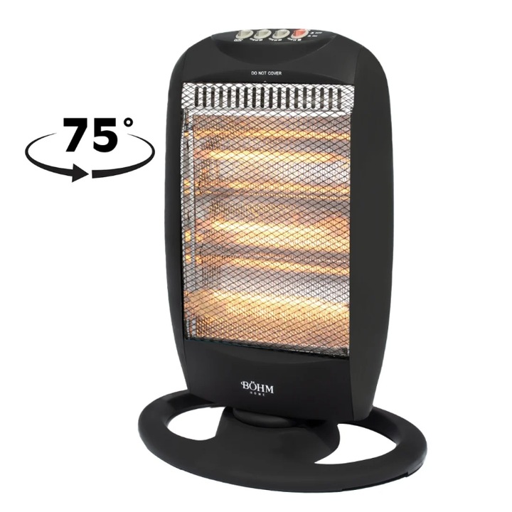 Incalzitor electric cu halogen profesional, BHH05 BÖHM, 3 trepte de putere 400/800/1200 W