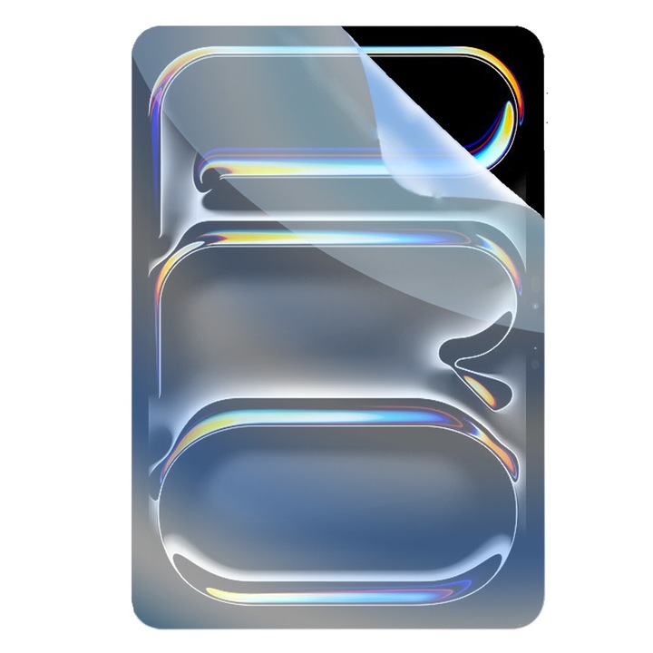 Folie de silicon Blue Guard OptiShield pentru Apple iPad Pro 11 (2024), Anti-reflexii, Anti-soc, Rezistenta la zgarieturi, Filtru anti lumina albastra pentru protectia ochilor, Aplicare usoara, Transparent