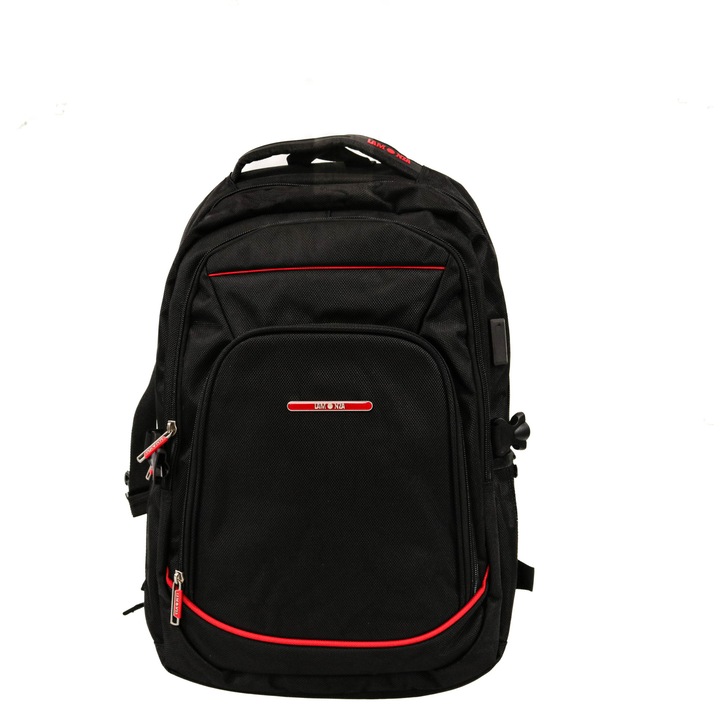 Rucsac Lamonza Smiley, 47x34x18 cm, negru