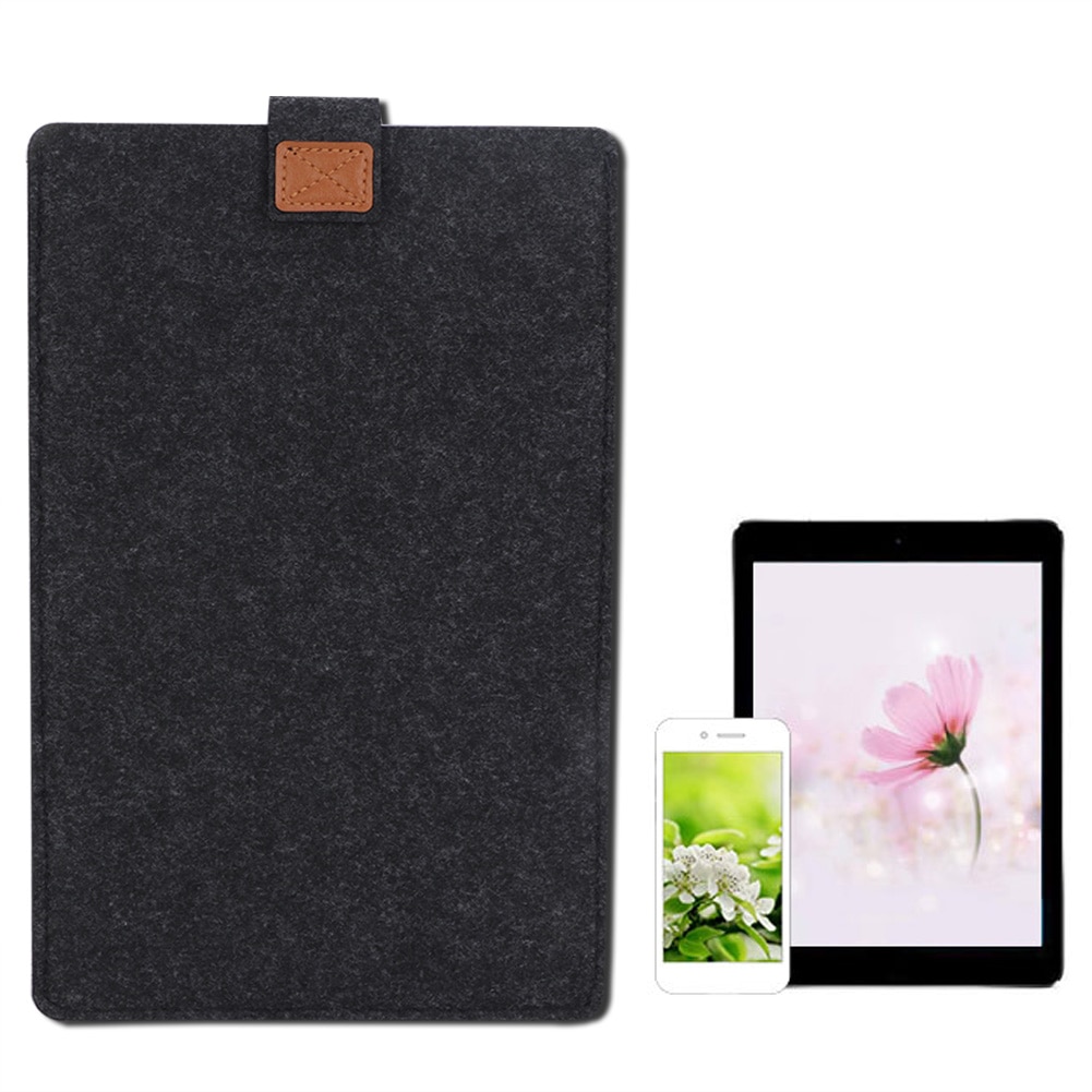 Husa laptop BGHYHYHI din fetru, slim, 11'', 33x21cm, gri inchis