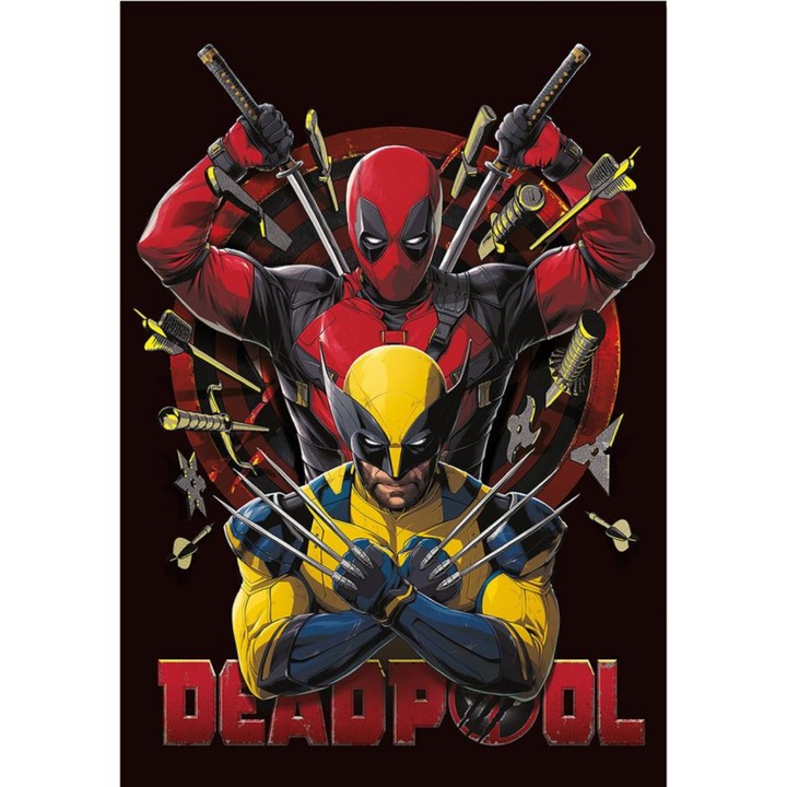 Poster - Marvel - Deadpool vs. Wolverine, Multicolor, 61 x 91 cm