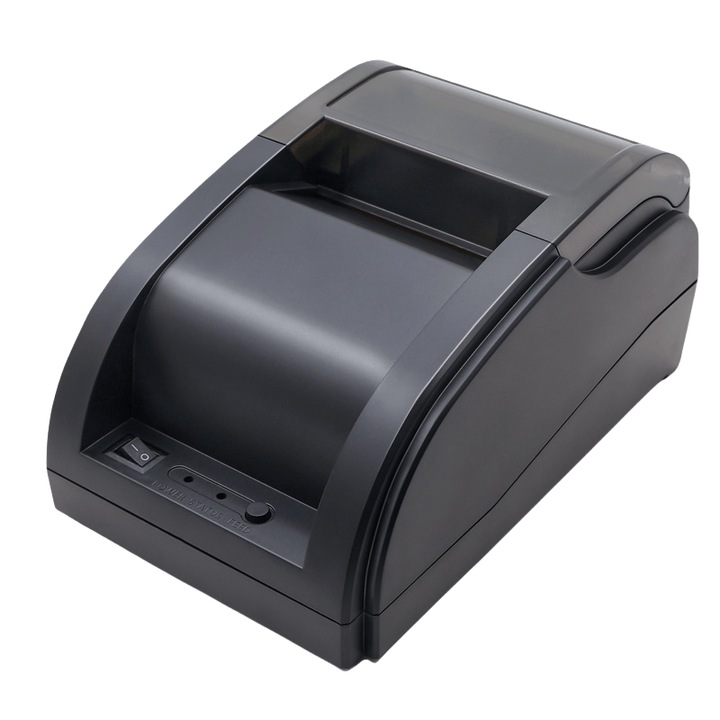Портативен термопринтер, USB версия за компютър, Bluetooth за мобилен телефон, гласови съобщения за получени поръчки, многоезичен, водоустойчив, без засядане на хартия, черен