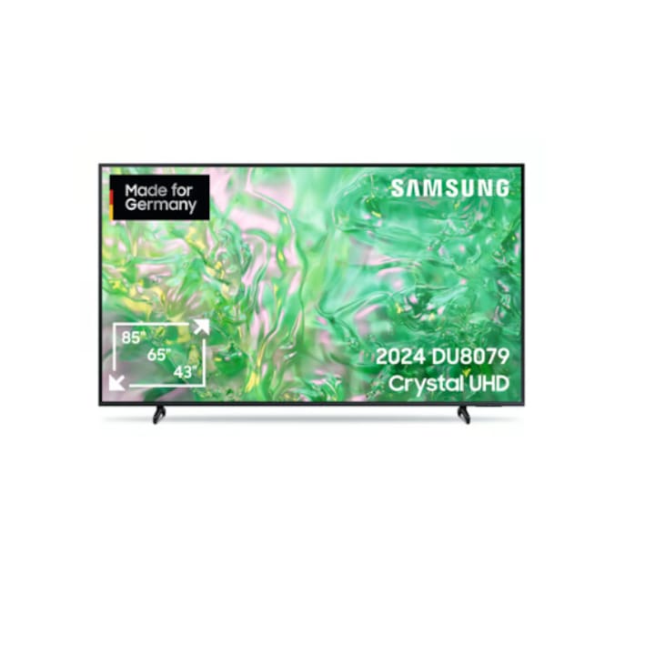 Televizor LED Samsung GU85DU8079UXZG, 214 cm, 4K UHD, HDR, Smart TV