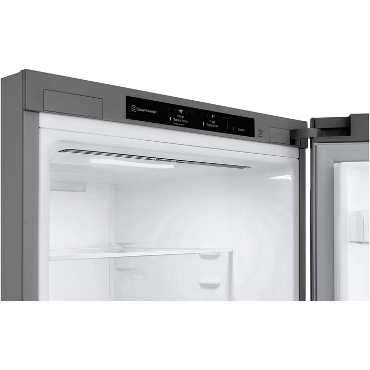 Combina figorifica LG GBV22NCCPY, 387 l, No Frost, Clasa C, Compresor Inverter, Door cooling, H 203 cm, Argintiu