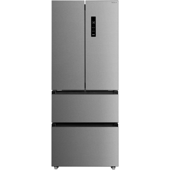 Tesla RF3900FMX Side by side hűtőszekrény, 391 l, E energiaosztály, Total No Frost, Inverteres motor, LED kijelző, M 178 cm, Rozsdamentes acél