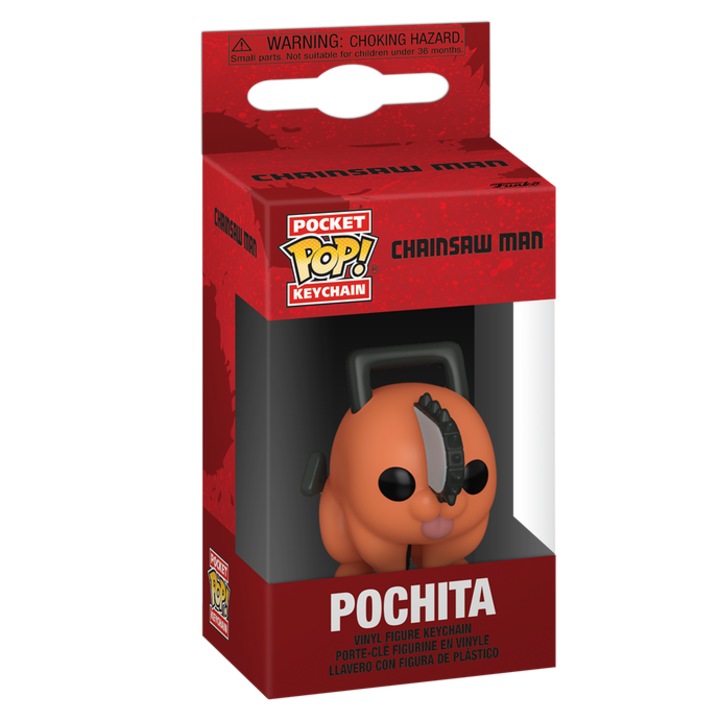 Breloc - Pop! Keychain - Chainsaw Man - Pochita, Vinil