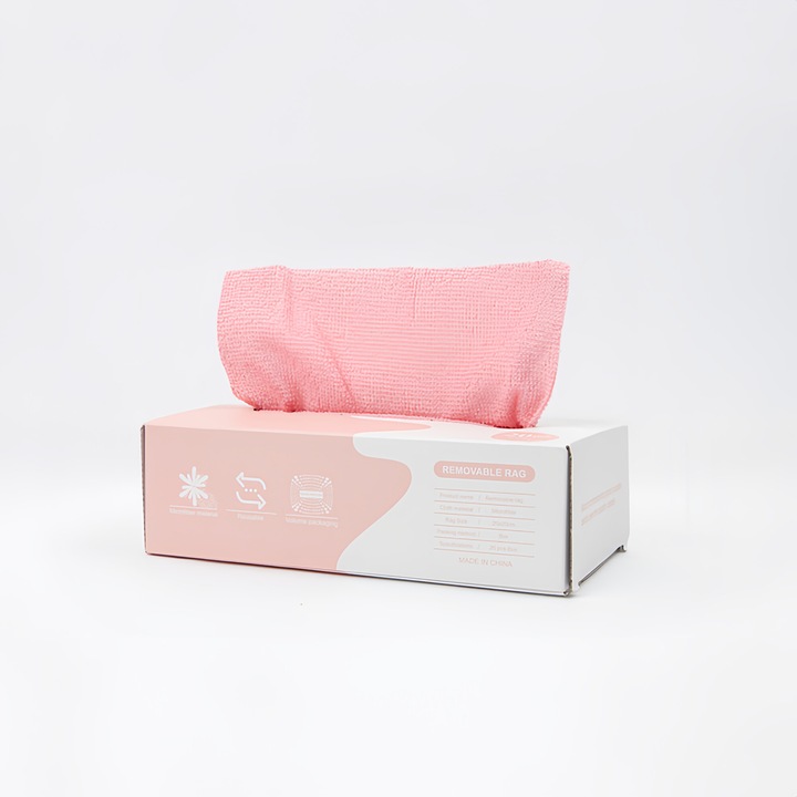 Lavete reutilizabile, 20 foi, 25x25cm, roz