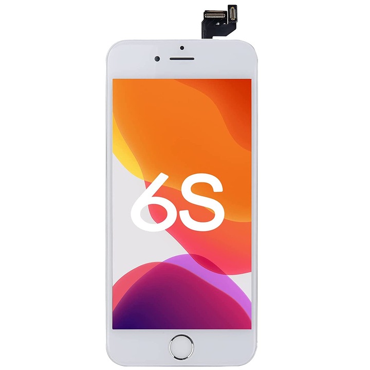 Дисплей за Apple iPhone 6S, Бял, LCD, Тъчскрийн, Високо качество, Daden