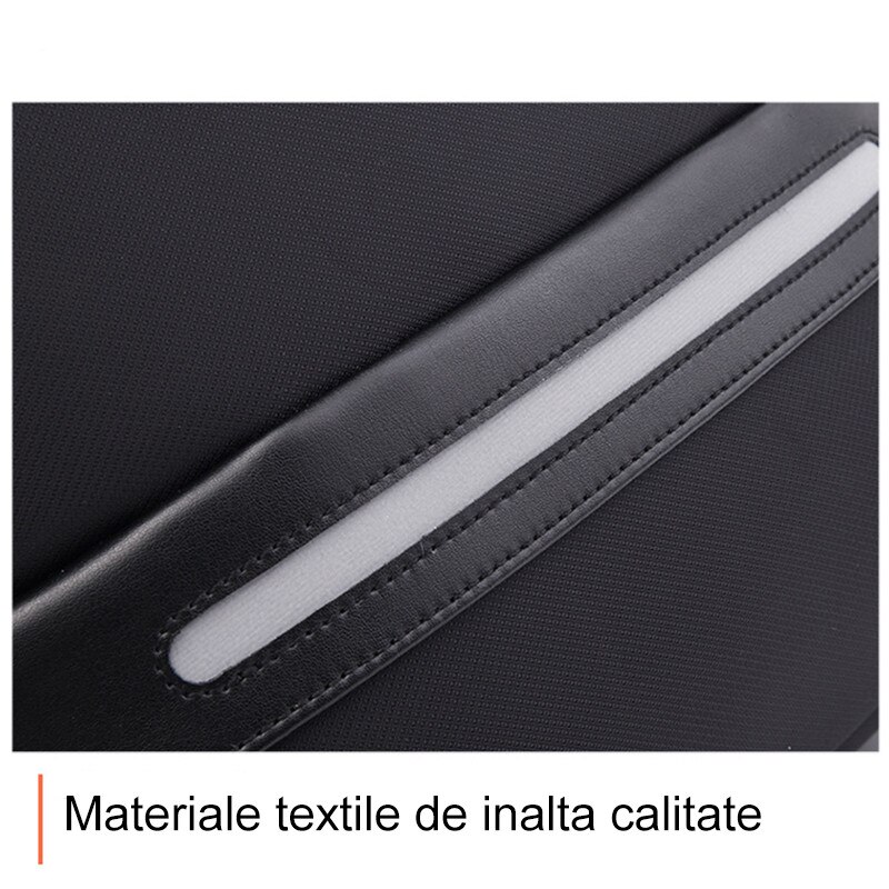 Rucsac, rucsac pentru laptop, geanta de umar, rucsac de calatorie, Fudisenn®, compatibil cu laptopuri de pana la 15,6 inci, impermeabil, design cu mai multe compartimente, cu port de incarcare USB, unisex, negru