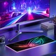 MousePad Gaming, KINSI, RGB светлини, неплъзгаща се, гумирана основа, 7 режима на осветяване, 800x300x4 mm, A907