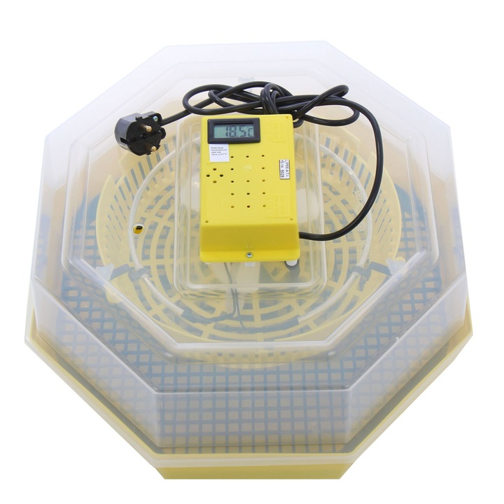 Електрически инкубатор за яйца (люпилни) с термометър Cleo 5T, 230 V, капацитет 60 яйца, температура на инкубация 38°C