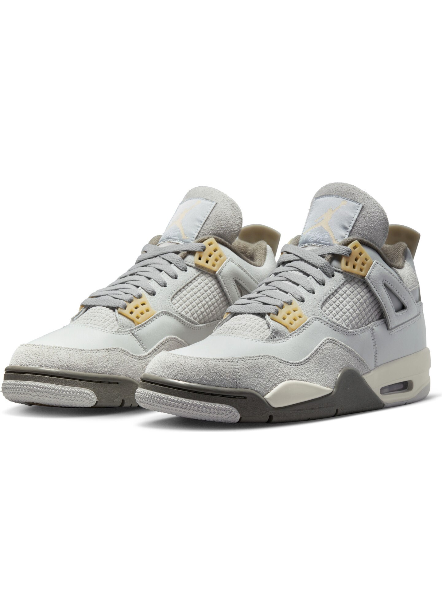Pantofi sport, Nike, Air Jordan 4 Retro SE Craft Photon Dust, Gri
